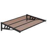 VIDAXL DODÁVKA BANIEPY 122X90 cm polykarbonát černá