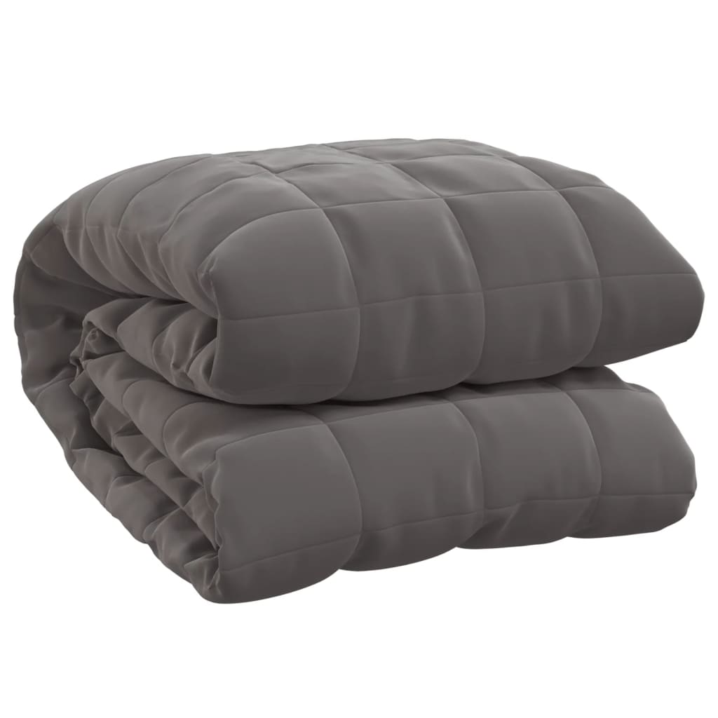 VIDAXL FAIBLAGE COUVERTURE 200X230 cm 13 kg de gris de tissu