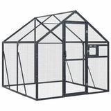 Vidaxl Aviary 1,79x2x1,85 m hliníkový antracity -