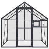 Vidaxl Aviary 1,79x2x1,85 m hliníkový antracity -