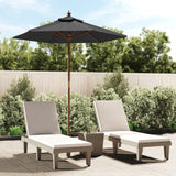Vidaxl parasol s dřevěným pólem 196x231 cm anthracite -colored