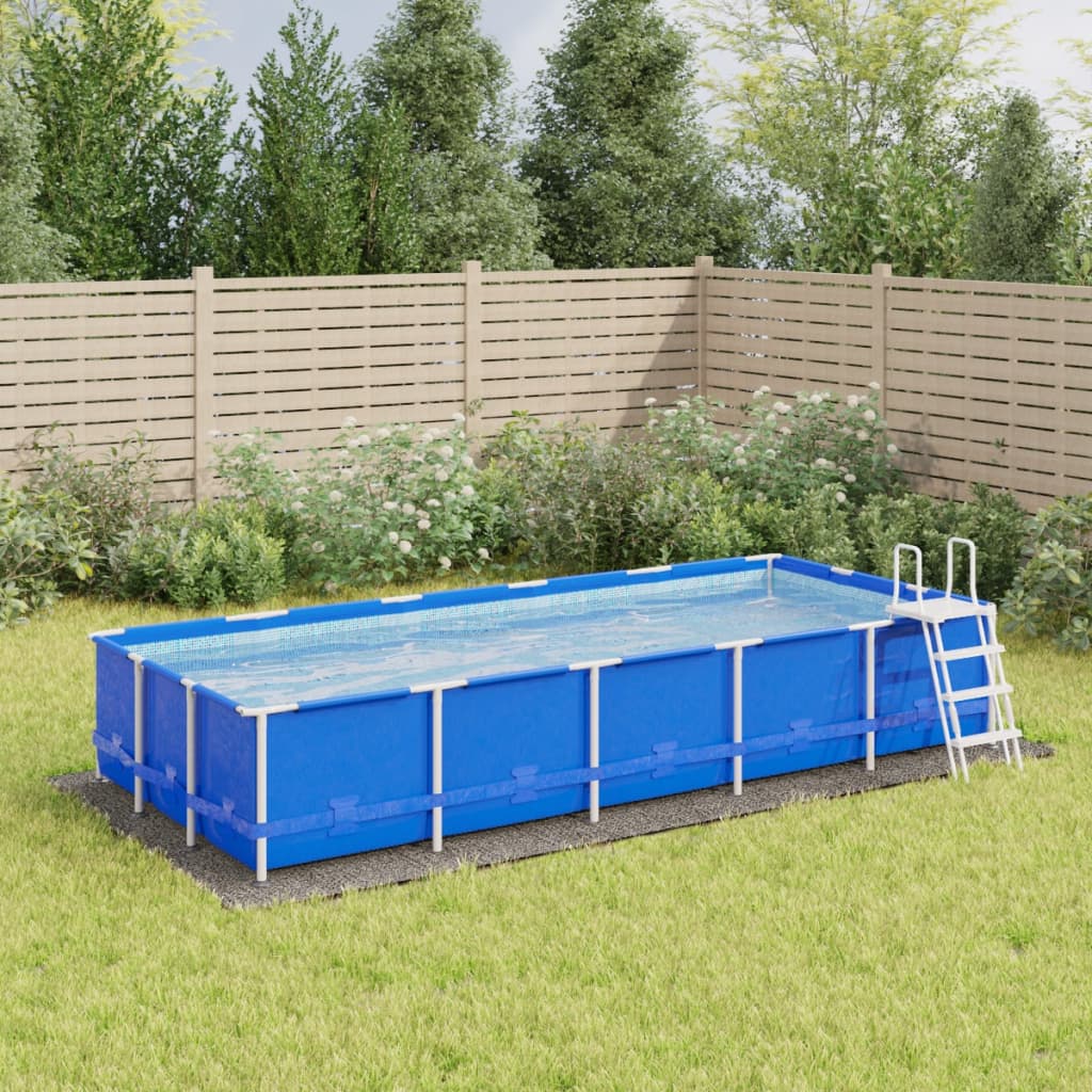 VidaXL pool soil 550x280 cm polyester geotextile light gray