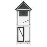 VIDAXL ALIARY 60x58.5x160 cm pevná borovice šedá
