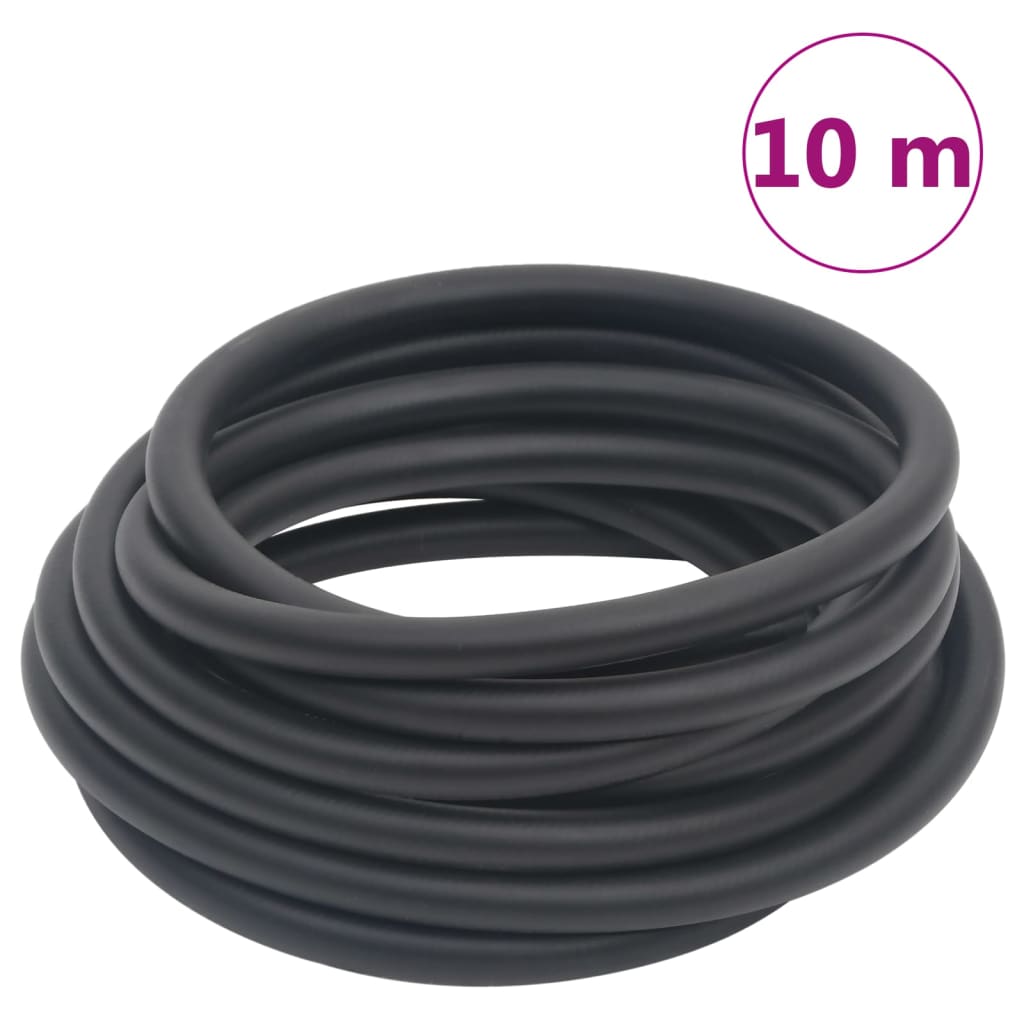 Vidaxl Air Slose Hybrid 0,6 '10 m gummi og PVC sort