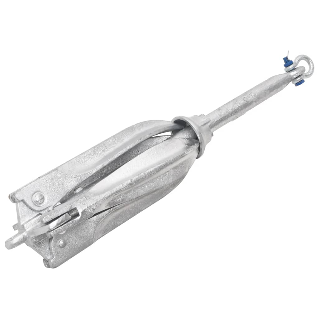 Anchor Vidaxl pieghevole 10 kg di argento in ghisa zincata termicamente