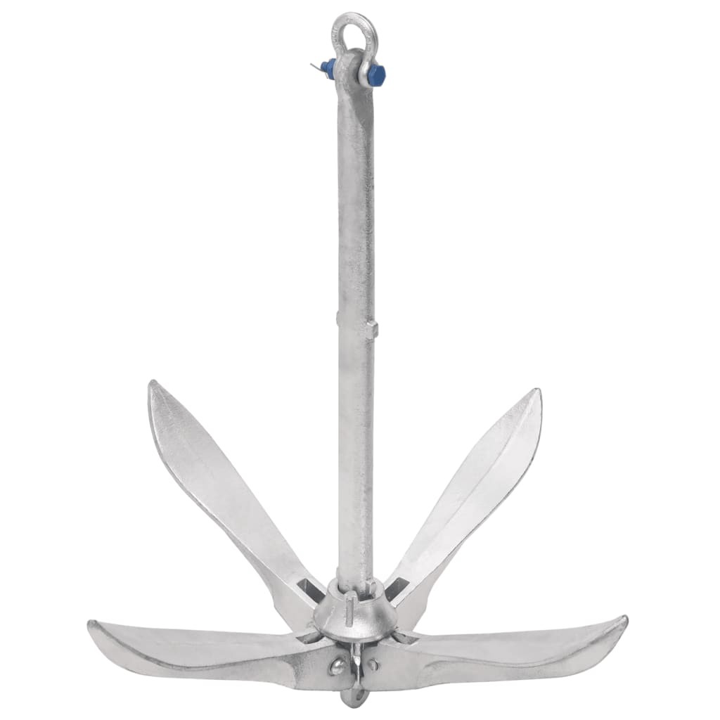 Anchor Vidaxl pieghevole 10 kg di argento in ghisa zincata termicamente