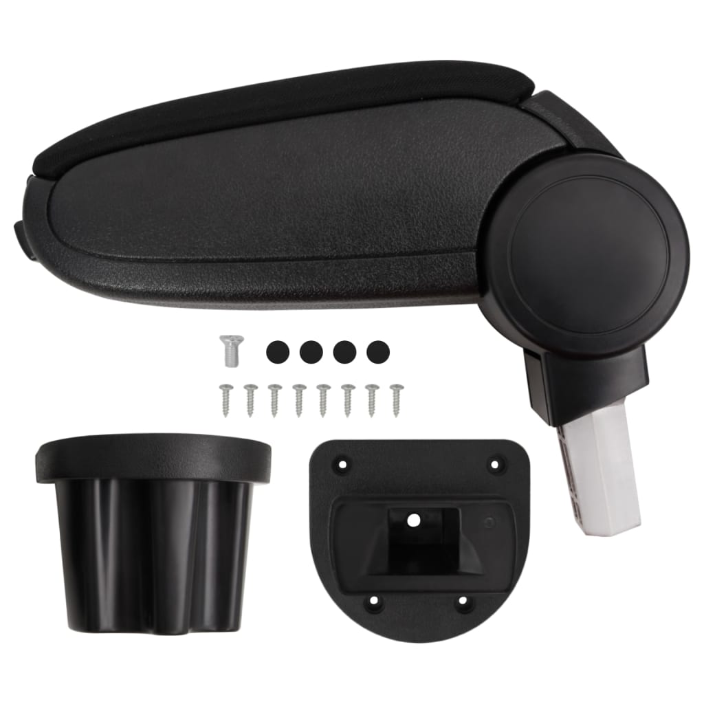 Vidaxl Armrest 13.5x32.5x (31-46.5) CM ABS Black