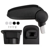 Vidaxl Armrest 16x35x (30-49) cm ABS Sort