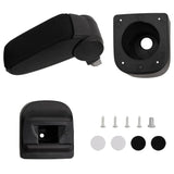Vidaxl Armrest 12x34x (35-47) cm ABS Sort
