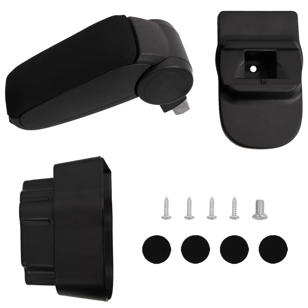 Vidaxl Armrest 12x37x (31-48) cm ABS Sort