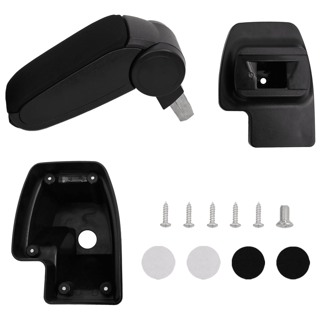 Vidaxl Armrest 15x35x (33-49,5) cm ABS Sort