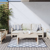 VidaXL outside rug reversible 80x150 cm navy blue and white