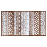Vidaxl uden for tæppet reversibel 80x150 cm brun og hvid