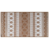 Vidaxl uden for tæppet reversibel 80x150 cm brun og hvid
