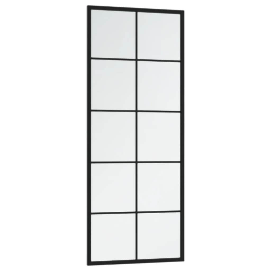 Specchi da parete Vidaxl 2 PC 100x40 cm in metallo nero