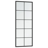 Specchi da parete Vidaxl 2 PC 100x40 cm in metallo nero