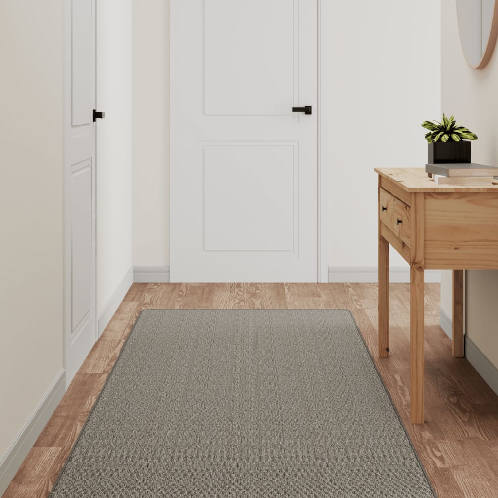 Vidaxl Carpet Runner 80x150 cm sisal videz srebrno obarvano