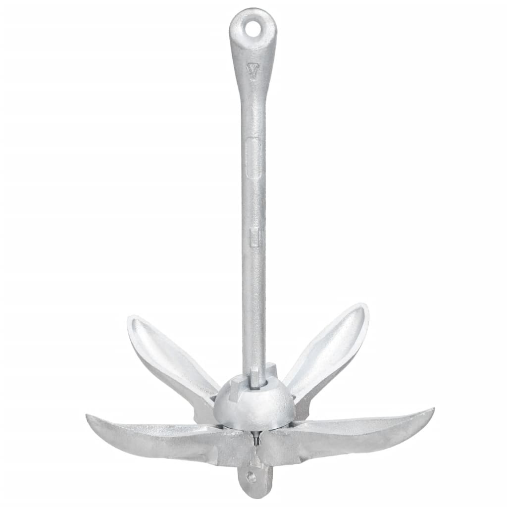Vidaxl Anchor pieghevole 1,5 kg di argento in ferro battuto colorato