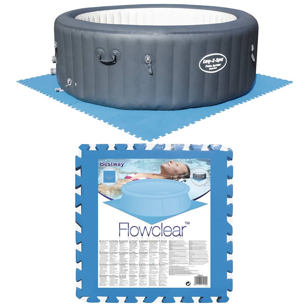 Bestwung schwammen Poolbasis Protegors 8 st Blu 58220