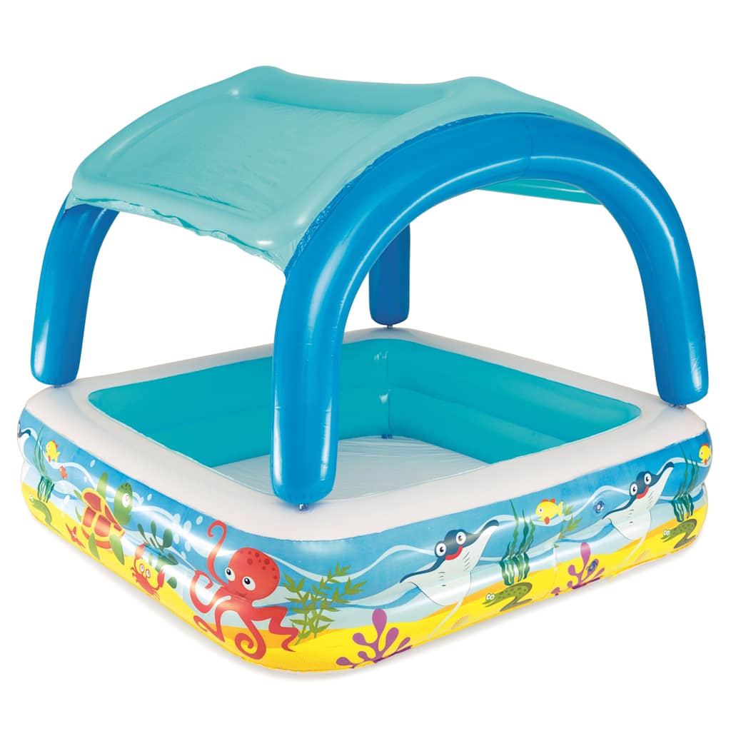 BESTWAY PLAY SWIMING POOL mit Dach 140x140x114 cm Blau 52192