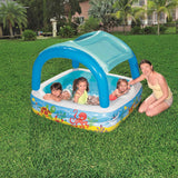BESTWAY PLAY SWIMING POOL mit Dach 140x140x114 cm Blau 52192