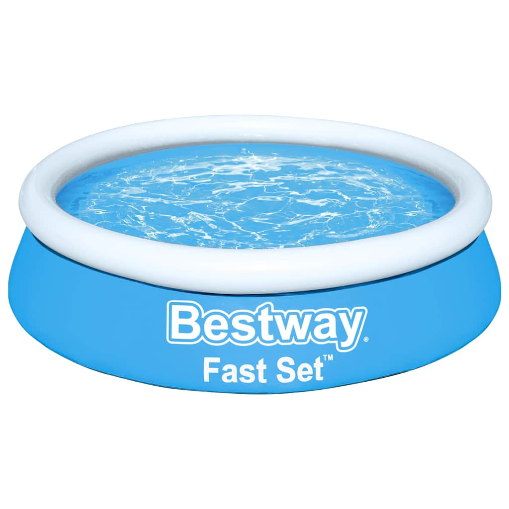 BESCHT FAST SETT Schwämm bemierbar ronderëm 183x51 cm blo