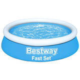 BESCHT FAST SETT Schwämm bemierbar ronderëm 183x51 cm blo