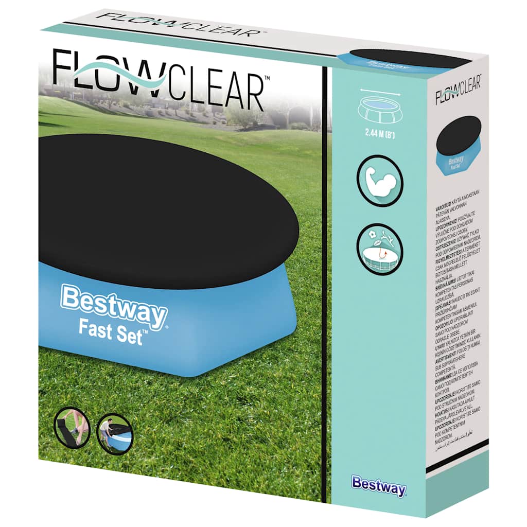 BESCHT FLOWCLEAR Schwammkëscht Cover Kuerz a Set 240 cm