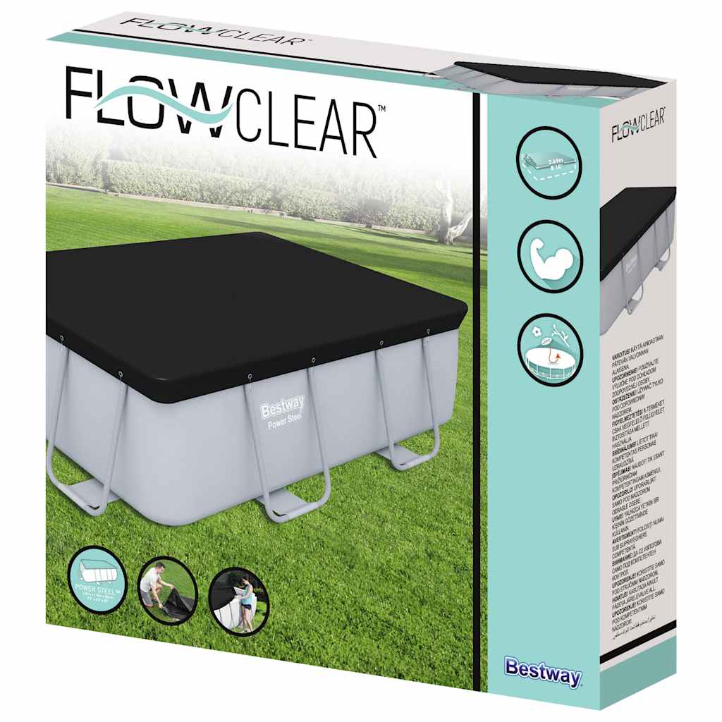 BESCHT FLOWCLEAR Schwammkëscht Pool Cover 269x179 cm