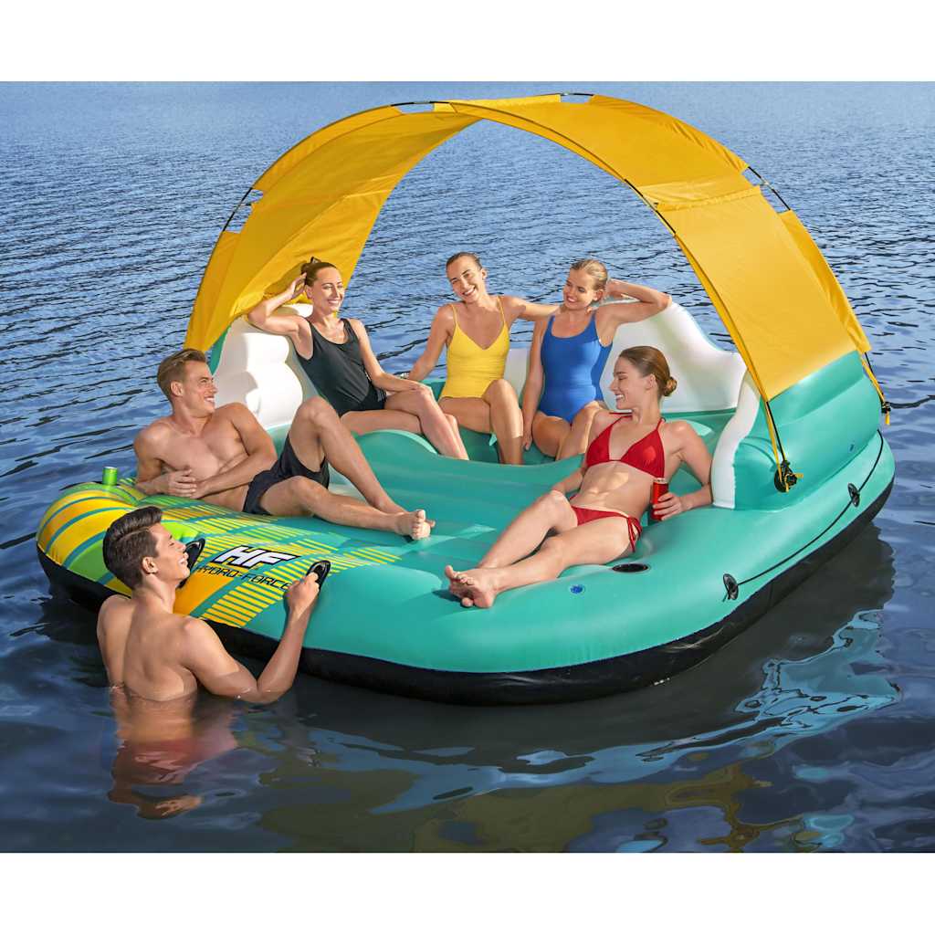 Bescht Fahrinsel sonneg Sonnenopgang Lounge 5-Persoun inflatable 291x265x83 cm