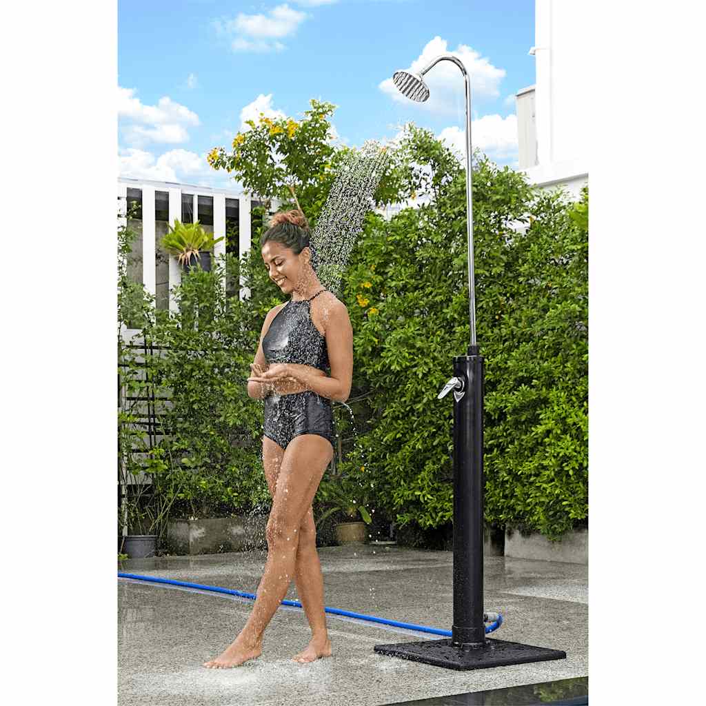 Bestway Flujo solar de ducha al aire libre 8 L Negro