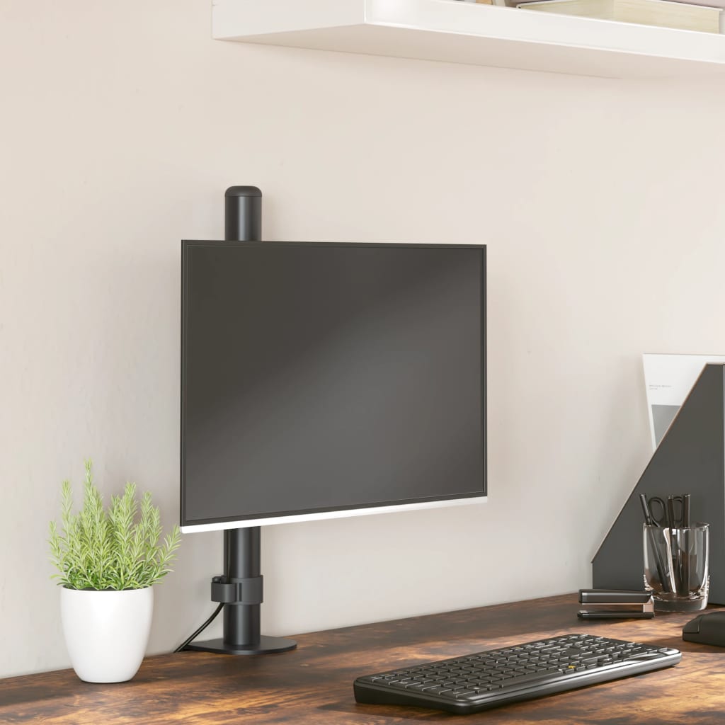 Support de moniteur Vidaxl Vesa 75 100 mm en acier noir