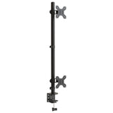 Vidaxl Monitor Standard Double Vesa 75 100 mm en acier noir