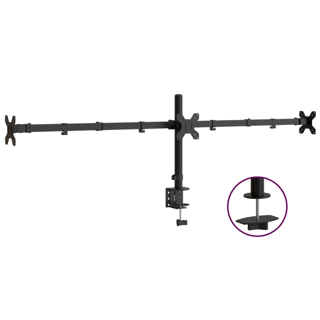 Standardy vidaxl monitoru Driebel Vesa 75 100 mm ocel černá