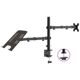 Support de moniteur Vidaxl Vesa 75 100 mm en acier noir