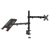 Support de moniteur Vidaxl Vesa 75 100 mm en acier noir