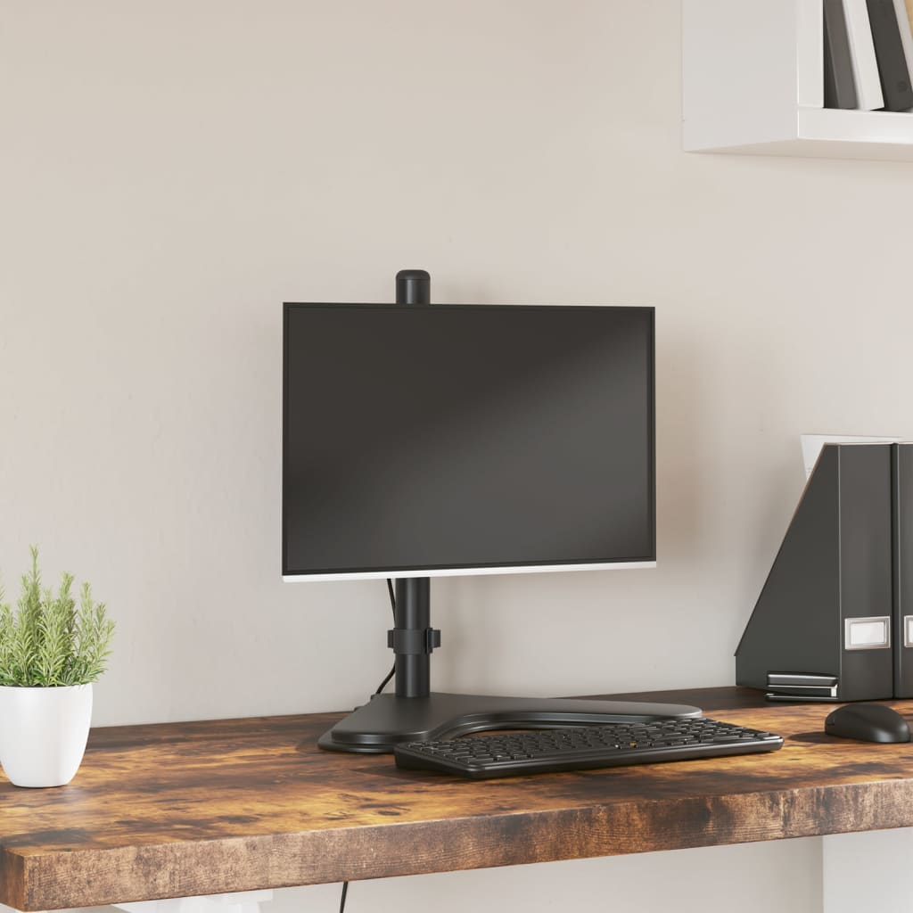 Vidaxl monitor nosilec VESA 75 100 mm črno jeklo