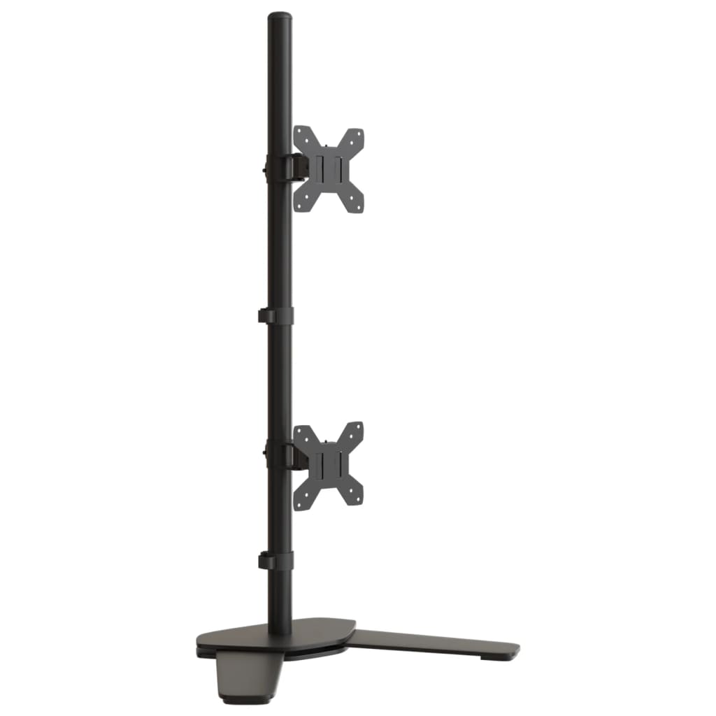 Vidaxl Monitor Standard Double Vesa 75 100 mm ocel černá