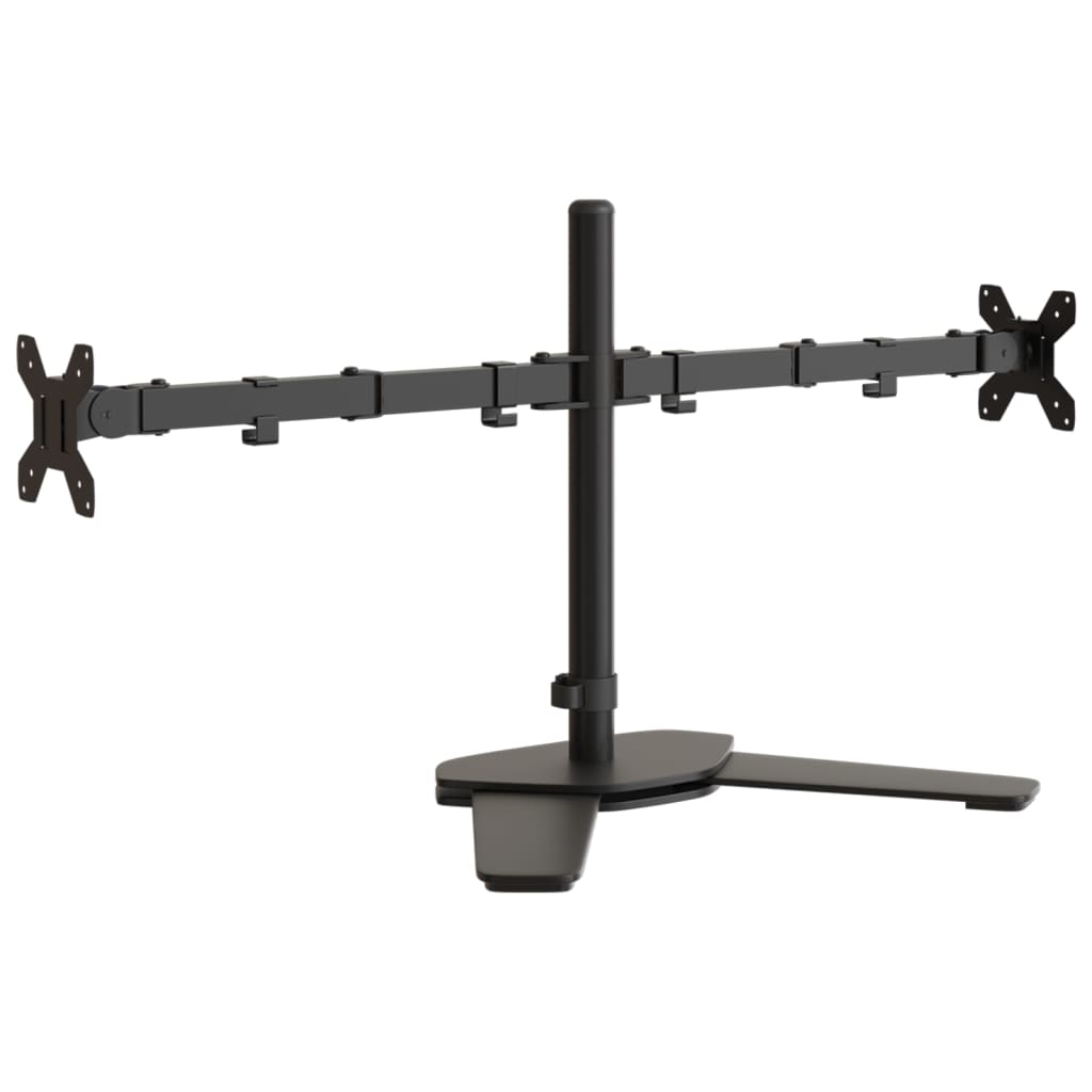 Vidaxl Monitor Standard Double Vesa 75 100 mm ocel černá