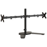 Vidaxl Monitor Standard Double Vesa 75 100 mm ocel černá