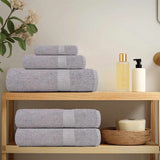 Serviettes Vidaxl 2 ST 50x100 cm 360 g m² 100% coton gris