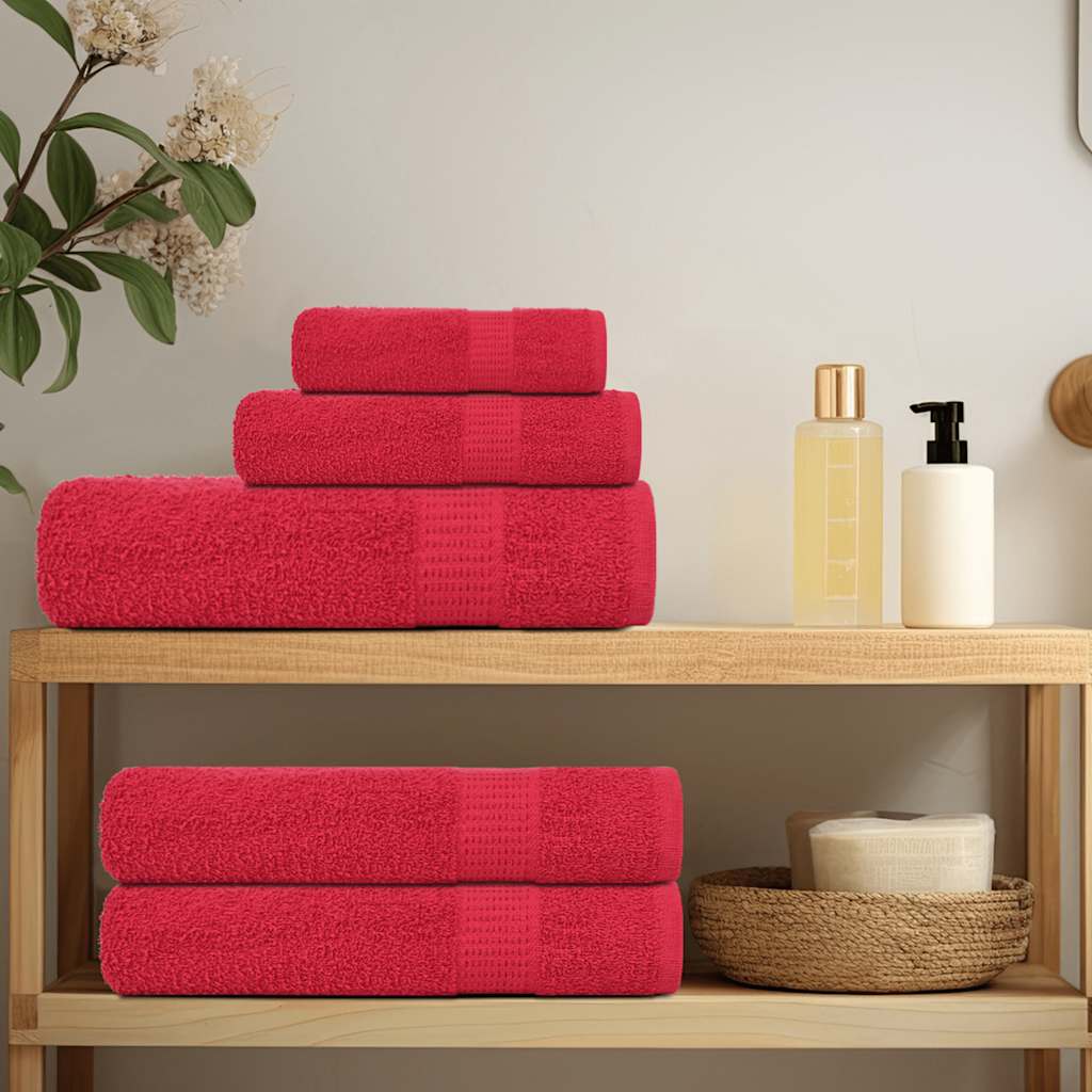 Vidaxl Gaascht wipes 4 PCs 30x50 cm 360 g m² äntwert 100% Koteng rout
