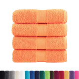Vidaxl Gäste Wipes Solund 4 ST 600 g m² 30 x 30 cm Orange