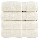 Serviettes de bain Vidaxl Solund 4 PCS 600 g m² 70x140 cm Crème -Colored