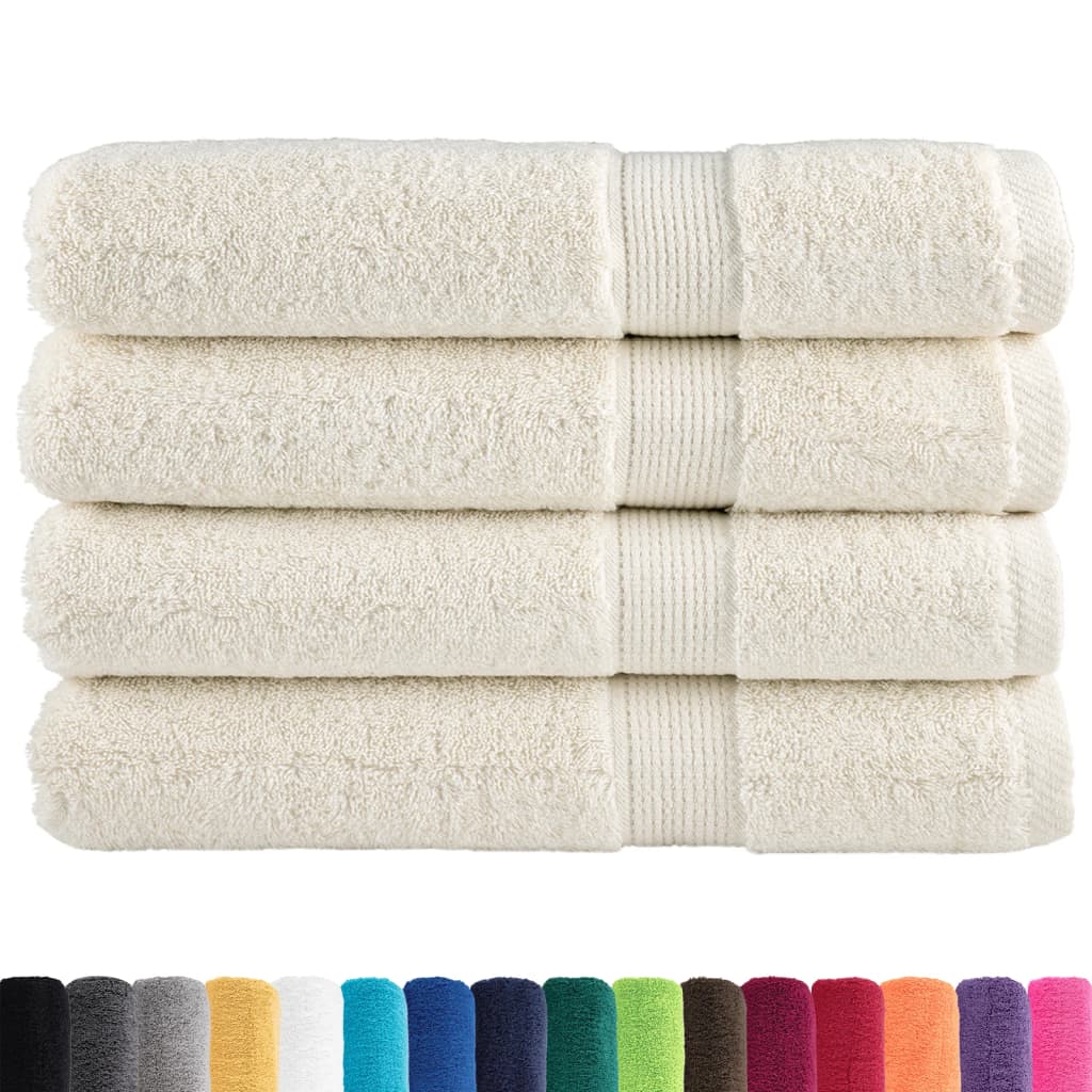 Serviettes Vidaxl Solund 4 PCS 600 G M² 100x200 cm CRAME -COLORÉ