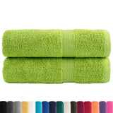 Vidaxl Badhanddukar Solund 2 st 600 g m² 100x150 cm