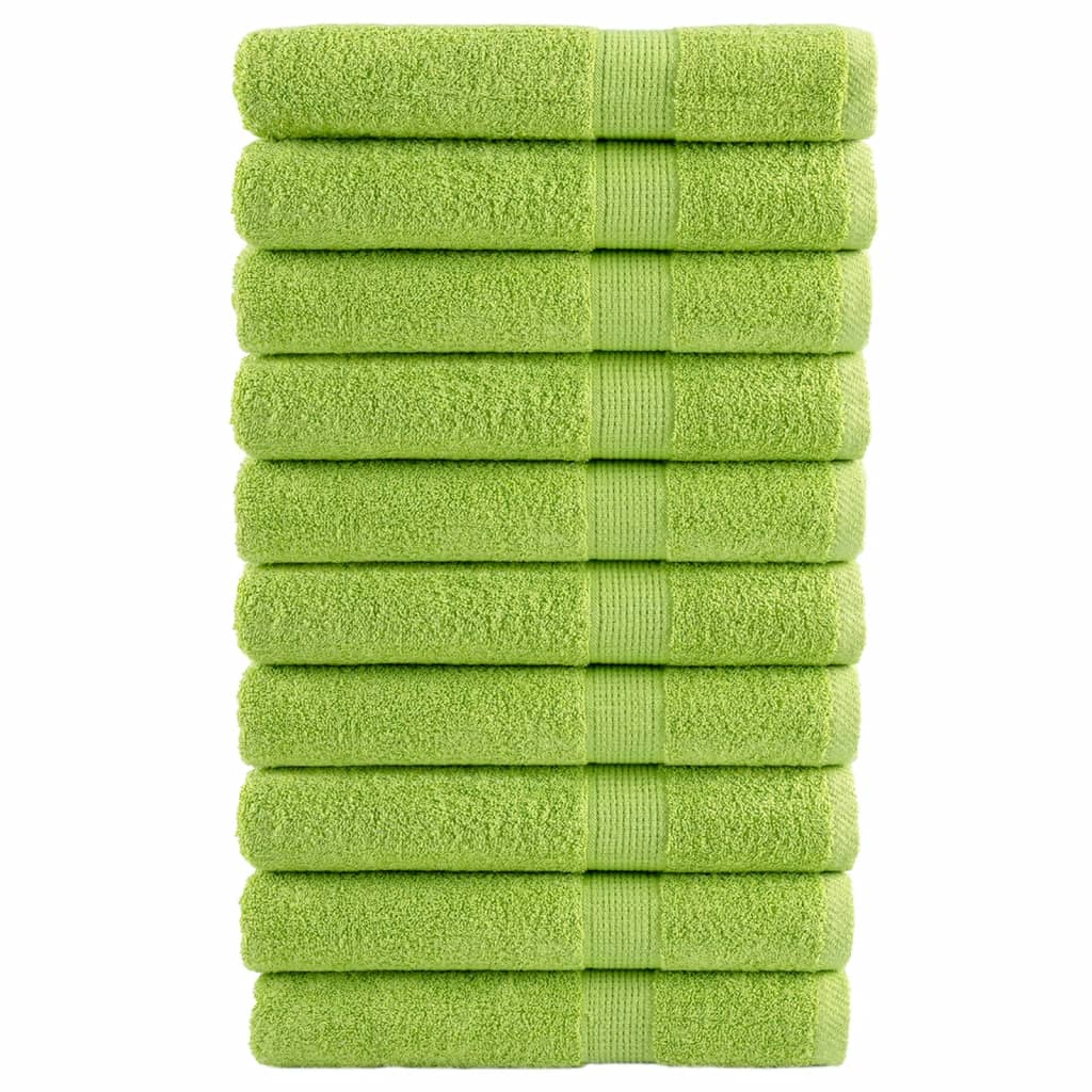 Serviettes Vidaxl Solund 10 pcs 600 g m² 100x200 cm vert pomme