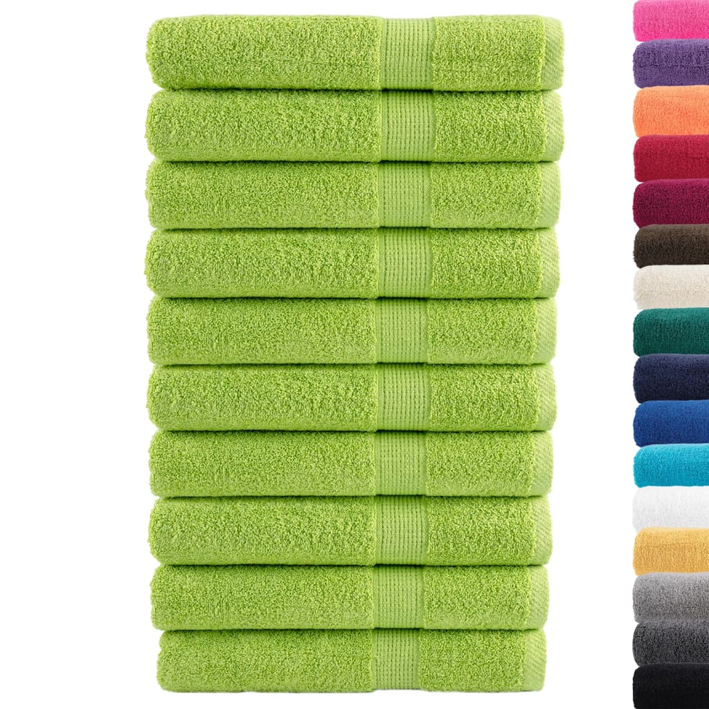 Serviettes Vidaxl Solund 10 pcs 600 g m² 100x200 cm vert pomme