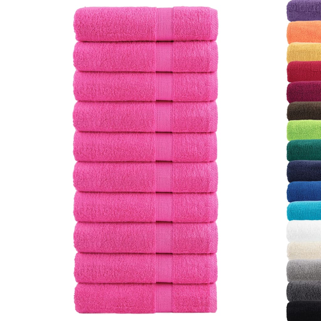 Serviettes de bain vidaxl solund 10 st 600 g m² 100x150 cm