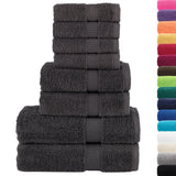 Vidaxl 8-Stéck Handduch SETTAL 600 G M²st-faarweg